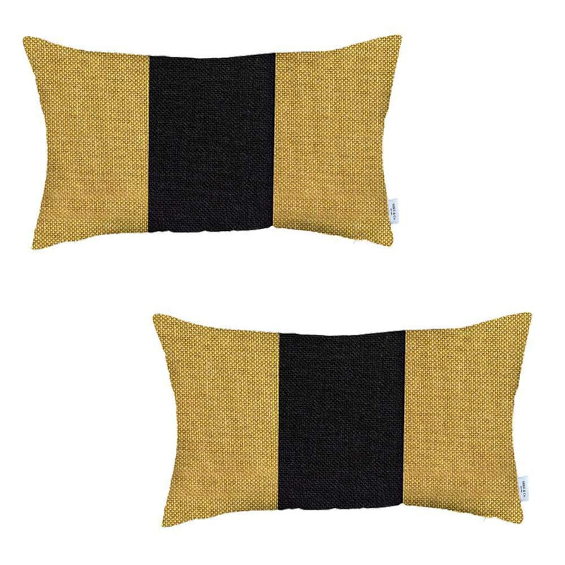 Throw Pillow, Yellow/Black
