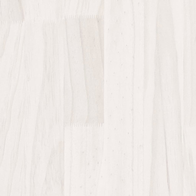 Bibliothèque vidaXL Bibliothèque en bois de pin massif et métal, Blanc, H 55,1 po x l 39,4 po x P 11,8 po