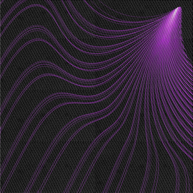 Laine tissée à la machine abstraite et polyester mauve/noir Tapis décoratif, Carré 6 pi