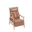 Fauteuil à cadre en bois, fauteuil d'appoint moderne pour le salon (fauteuil d'appoint)-1650541857