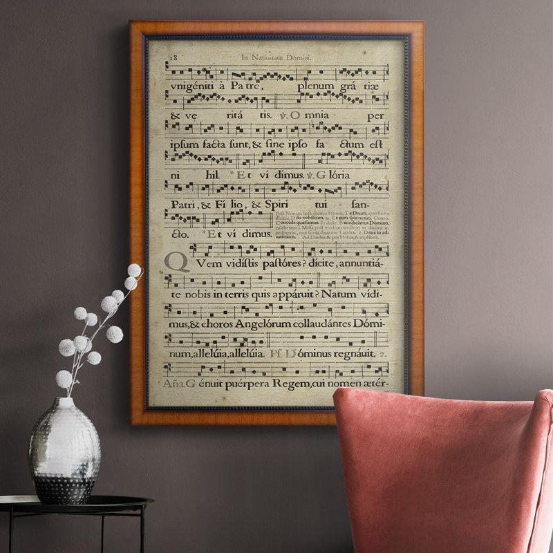 Vélin Songbook III, toile encadrée de qualité supérieure - prête à être accrochée, H 20 po x l 16 po x P 2,5 po