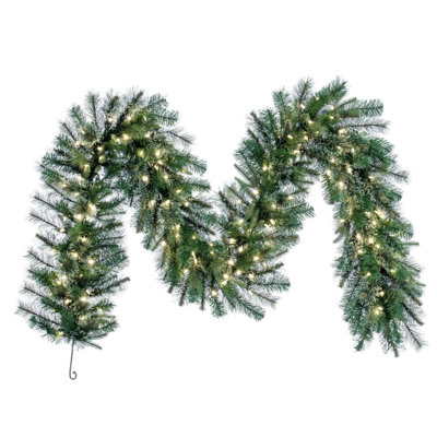 Cashmere Pine 108'' in. Lighted Faux Mixed Assortment Garland