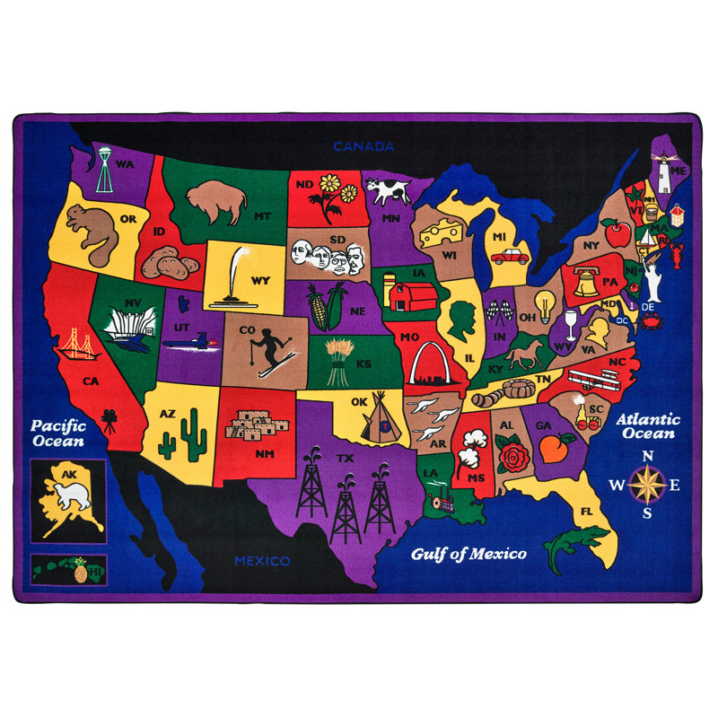 Découverte de la géographie de la collection Premium America, Rectangle 8 pi 4 po x 11 pi 8 po