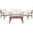 Arline Acacia 4 - Person Patio Conversation Set with Cushions-1200640949