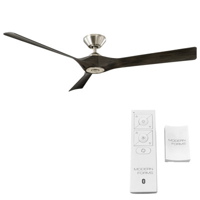 Ventilateur de plafond intelligent à 3 pales de 58 po pour l'extérieur et l'intérieur avec télécommande incluse, fonctionne avec Alexa et une application Android