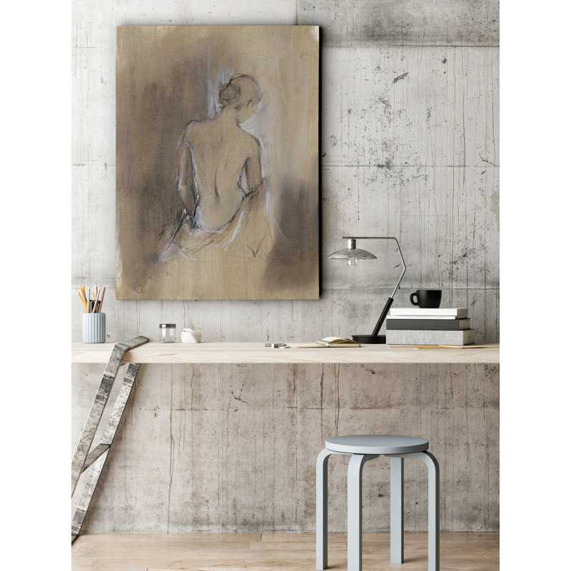 " Draped Figure II ", 24" H x 32" W x 1.5" D