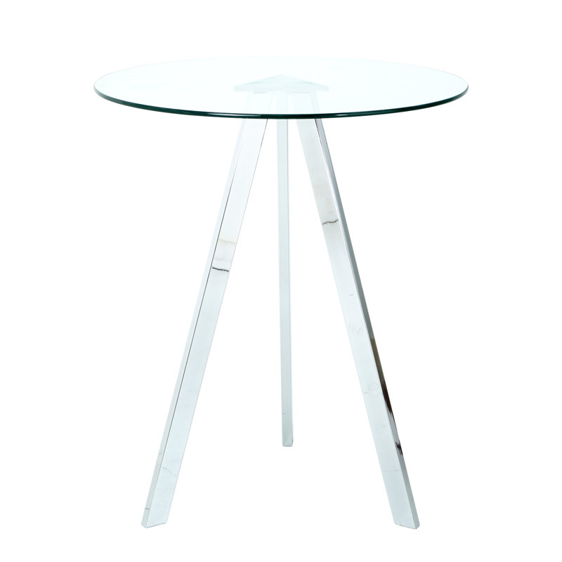 Table ronde en verre trempé Chic