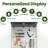 Razuri Tempered Glass Display Cabinet with Mirrored Back Panel, 5-Shelf Curio Cabinet with 2 Door-419955408