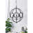 4 - Light Metal Chandelier, Hanging Light Fixture With Adjustable Chain For Kitchen Dining Room Foyer Entryway, Bulb Not Included