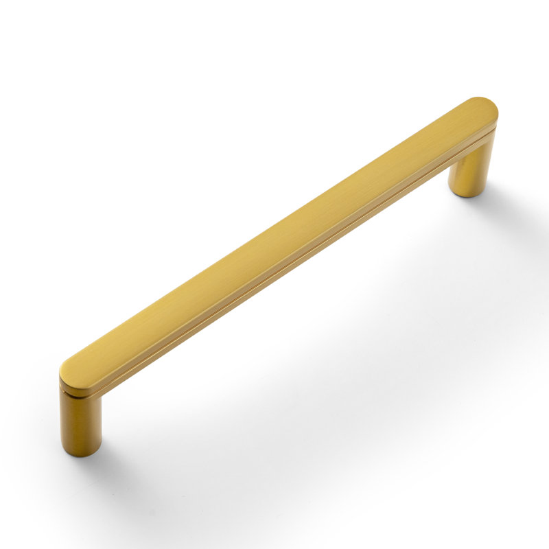 Distressed Sturdy Furniture Bar Pull Multipack, 12 5/6", Brushed Gold