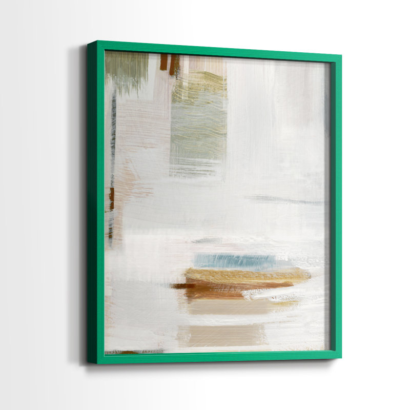 Touching Down I Framed Print - Solid Wood, 11" H x 9" W, Green