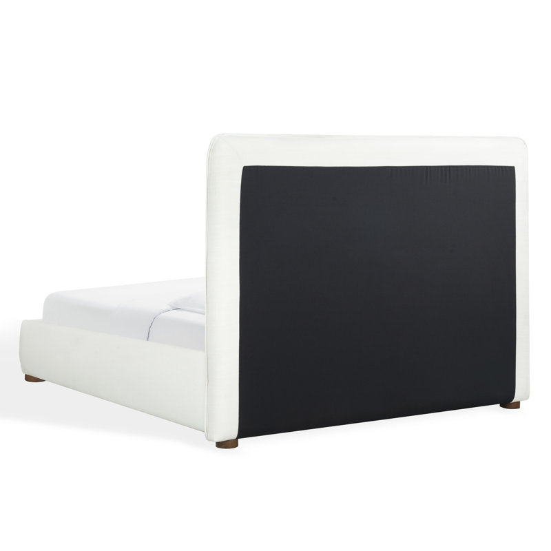 Callahan Upholstered Bed, Ivory Boucle, Full / Double