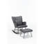 Fauteuil à bascule gris Comfy