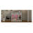 Large Hidden Cat Litter Box Enclosure Cabinet with Glass Door, Side Access, Built-in Light & Storage Drawers, Gray Wood Grain Finish