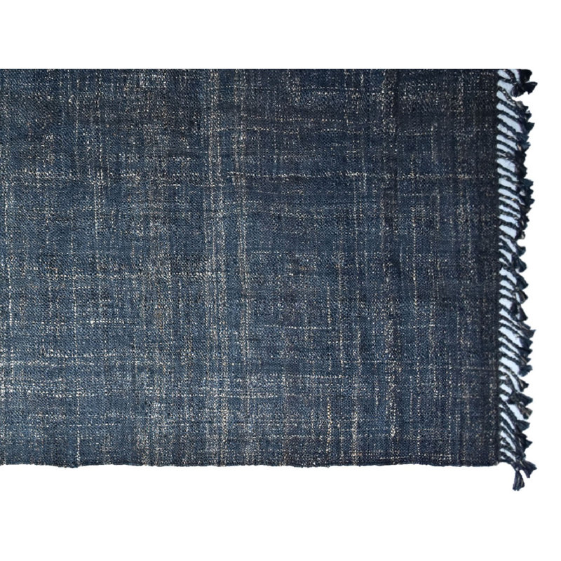 Tapis bleu texturé Paugh, Rectangle 5 pi x 8 pi