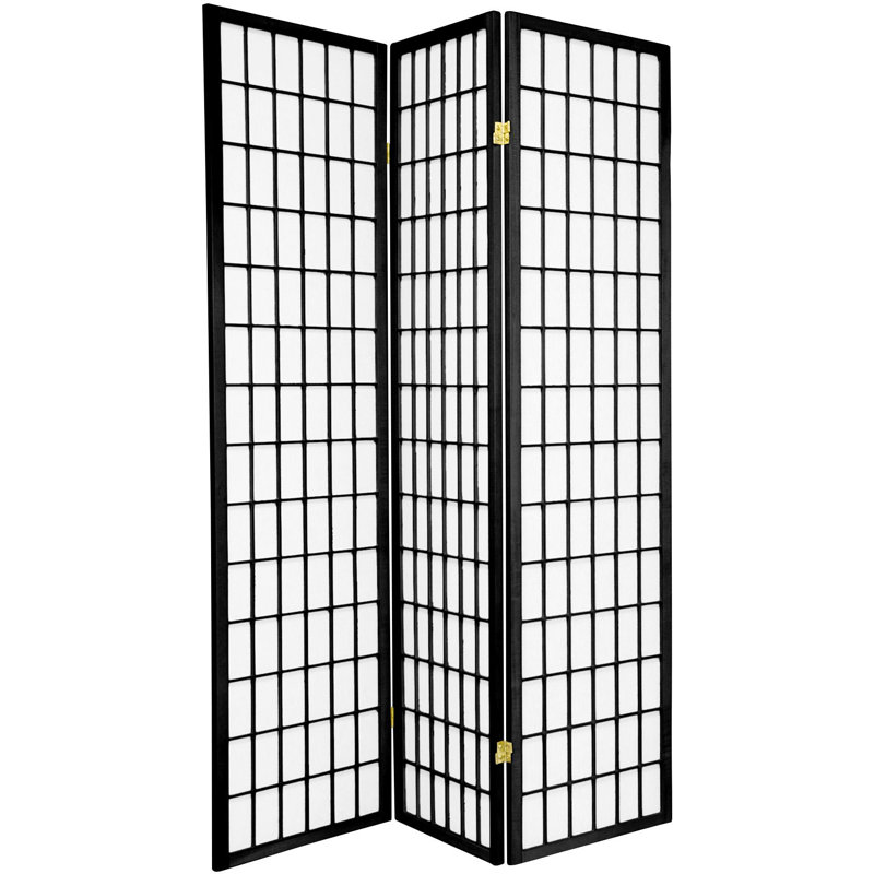 Cloison de style Shoji Niemann 70,5 pouces, 5, Noir