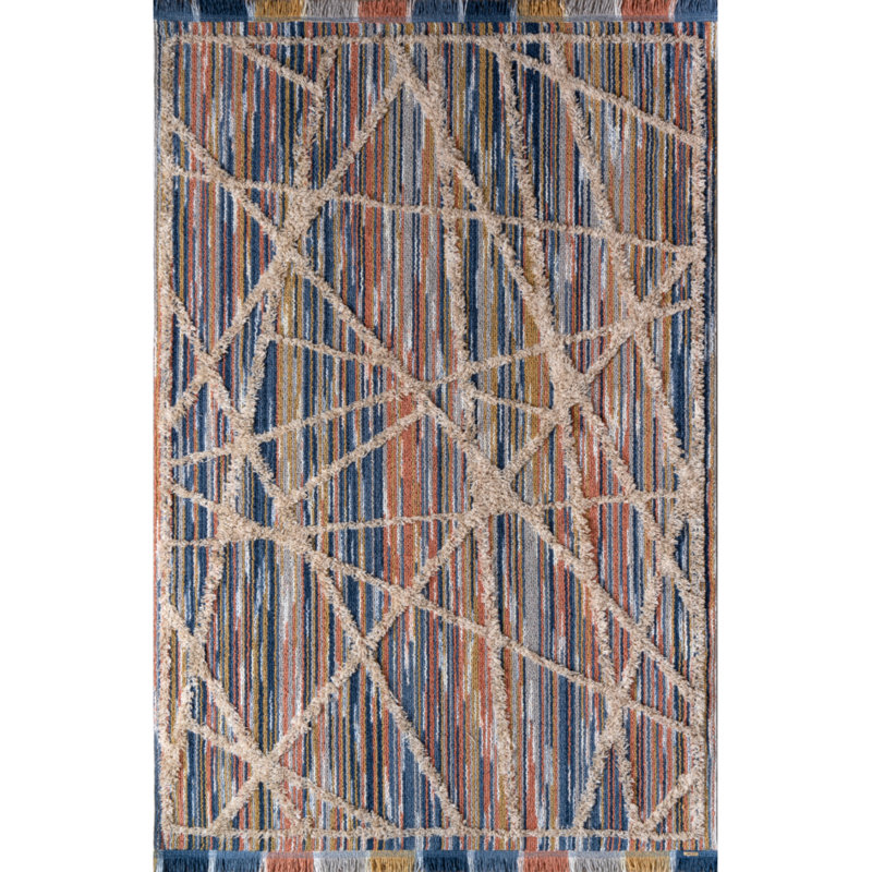 Tapis rectangulaire en coton Jurgens, Rectangle 3 pi 3 po x 8 pi 9 po