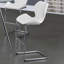 Ensemble tabouret de bar 4 pièces Charlotte avec repose-pieds en métal et tabouret de bar confortable