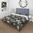 Dark Blue And White Allure Floral Pattern II Box Stitch Floral Duvet Cover-885686736