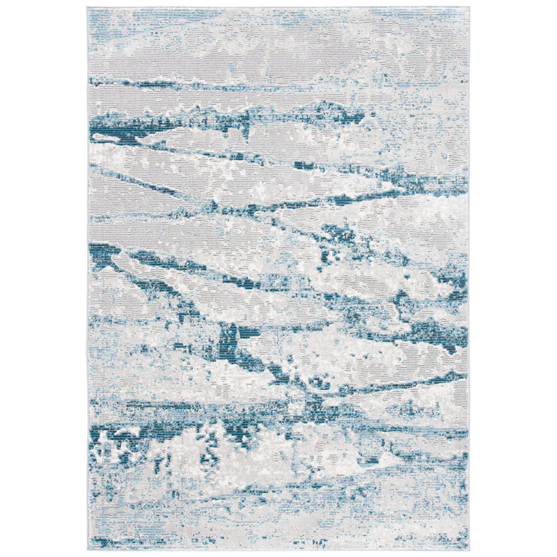 Meadow 500 Performance Abstract Rug, Rectangle 4' x 6'