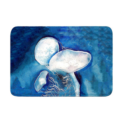 Blue Jellyfish Bath Mat