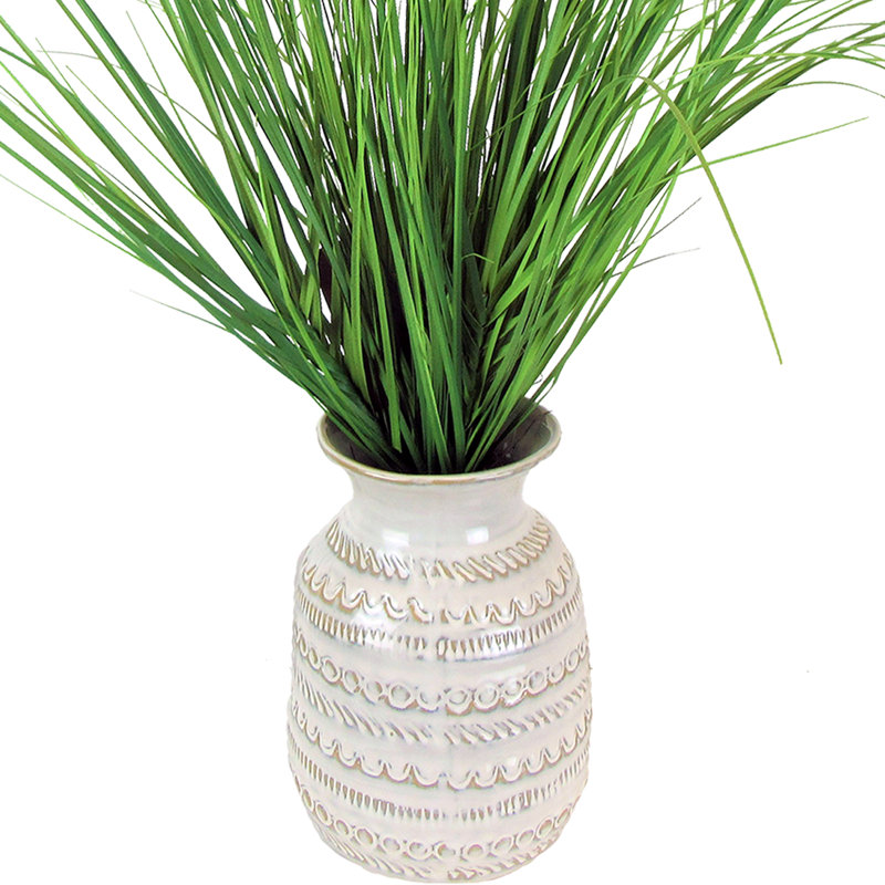 Herbe artificielle dans un vase Letesha 24,00 po