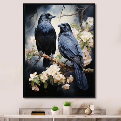 Xavius Corbeau majestueux monochrome II - art mural Corbeau