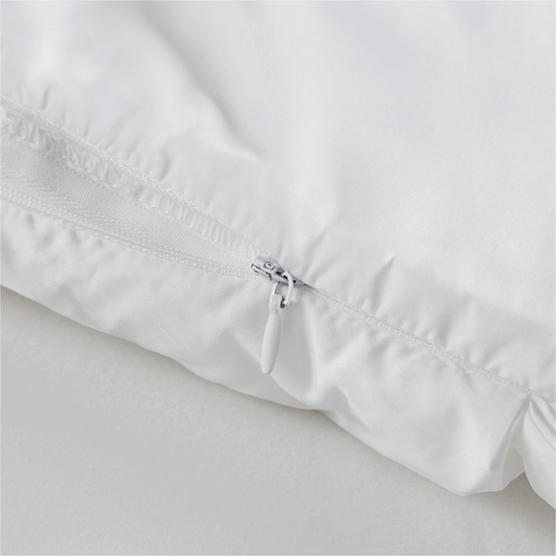 Protège-oreiller standard bourré d'une seule pièce, Standard Pillowcase, Blanc