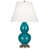 Paon et base argent antique
