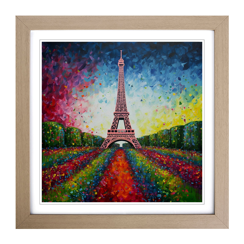 Single Picture Frame Print on Wood, Oak