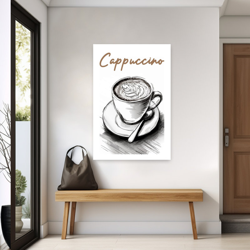 Cappuccino Latte Art by Andreas Magnusson - Wrapped Canvas Print, 152.4 cm H x 101.6 cm W