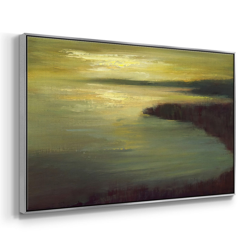 Lake Tahoe Dusk, reproduction d'art sur toile, H 17 po x l 25 po x P 2 po, Argent