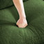 Canapé en tissu vert à 4 places en peluche, douceur semblable au nuage, dossier / accoudoirs courbés, coussins lombaires courbés, conception modulaire et coussin de soutien à double couche-735251390