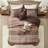 Elegant Polyester Bedding Sets, Traditional Red Comforter For Home