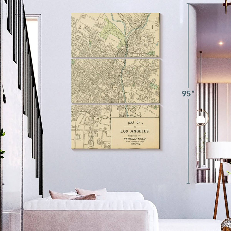 Carte Aliaz de Los Angeles, H 23 po x l 14 po