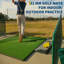 Tapis de jeu de golf, tapis de pratique de golf antidérapants de 5 pi x 4 pi, tapis de gazon artificiel à haute élasticité de 31 mm d'épaisseur