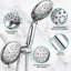 Pomme de douche double à 4 jets Couple 4,7 po avec motif de jet 2 en 1-88904856