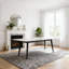Stone Top Metal Base Dining Table