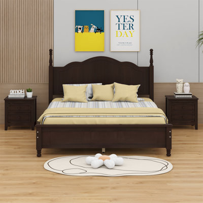 Lit à panneau avec rangement Alanieta