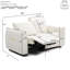 Fauteuil inclinable électrique 5 lumières, port, porte-gobelet, cuir de lin, rangement, salon moderne à DEL, angle de rangement-1879398232