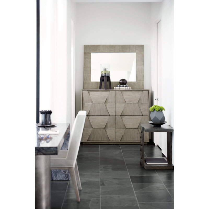 Linea Floor Shelf End Table with Storage