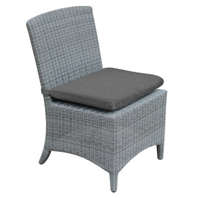 Bella Wicker Armless Outdoor Dining Chair