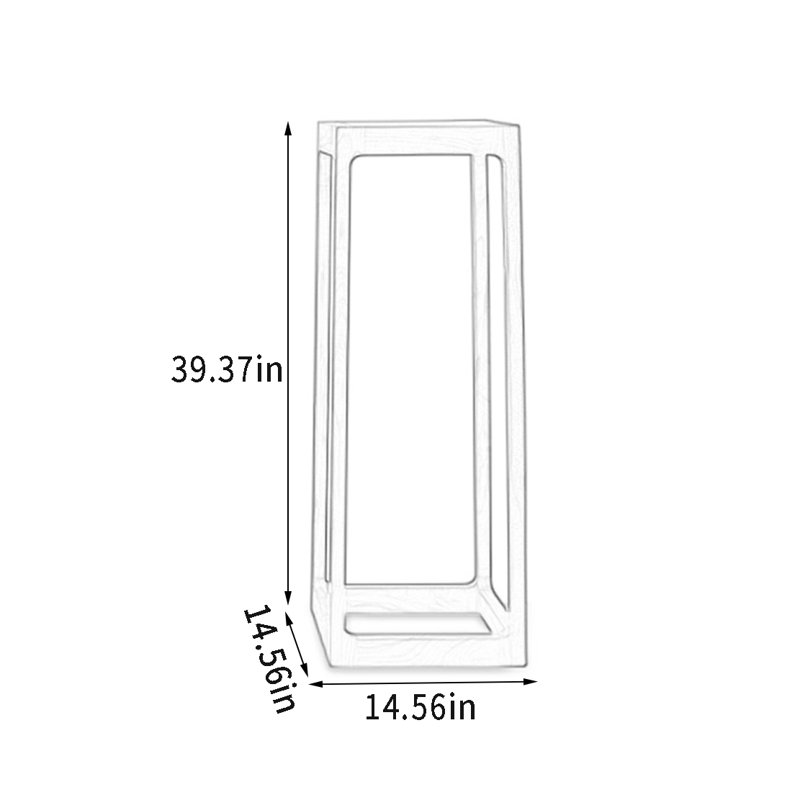 Tous - Solide - Support pour plante en bois: Conception trapézoïdale, H 39,37 po x l 14,56 po x P 14,56 po