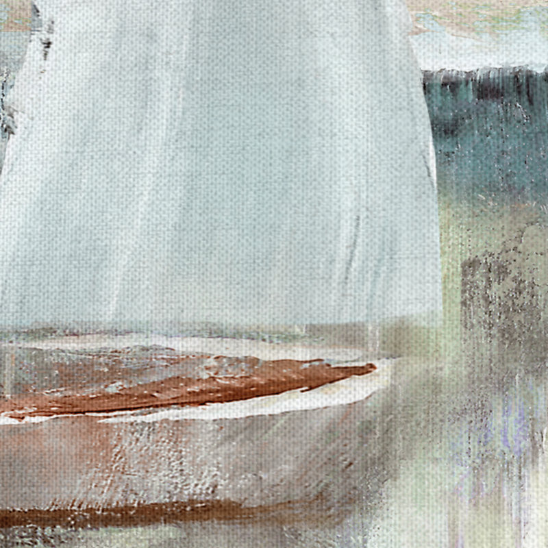 «Soft Sail I and II», ensemble de 2 reproductions sur toiles tendues, H 20 po x l 20 po x P 1,5 po