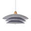Luminaire suspendu 1 couche 3 lumières en flanelle de 18 po sans ampoule incluse