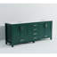 Meuble-lavabo double 84 po W avec structure solide et rangement résistant aux égratignures