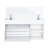 Entryway Bench With Shoe Storage,Adjustable 3-Tier Flip-Up Drawers & Hidden Cabinet,Space-Saving Shoe Organizer,Triple Storage And Modern Design,For  Hallway And Living Room,White