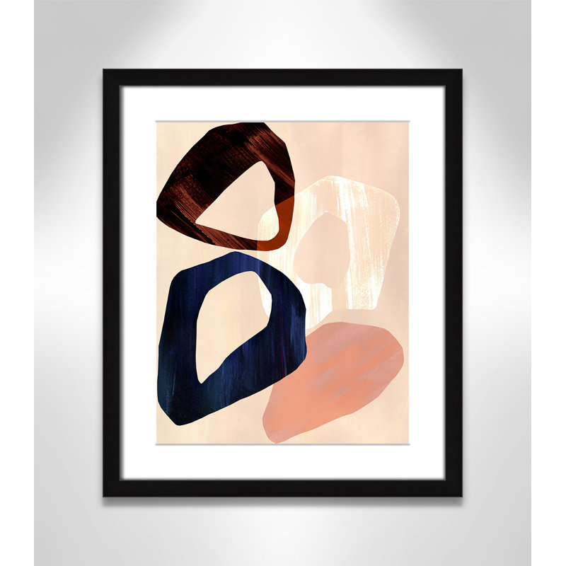 Loop III Print par Violets Print House, L 16 po x H 19 po, Imprimé mat, Noir satiné