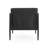 DAWSON OUTDOOR PATIO 2PCS BLACK ALUMINUM CLUB CHAIR
