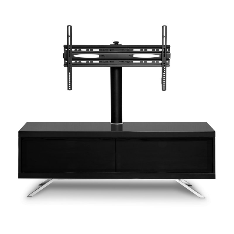 Connie Unfinished TV Stand for TVs up to 65", Gloss Black